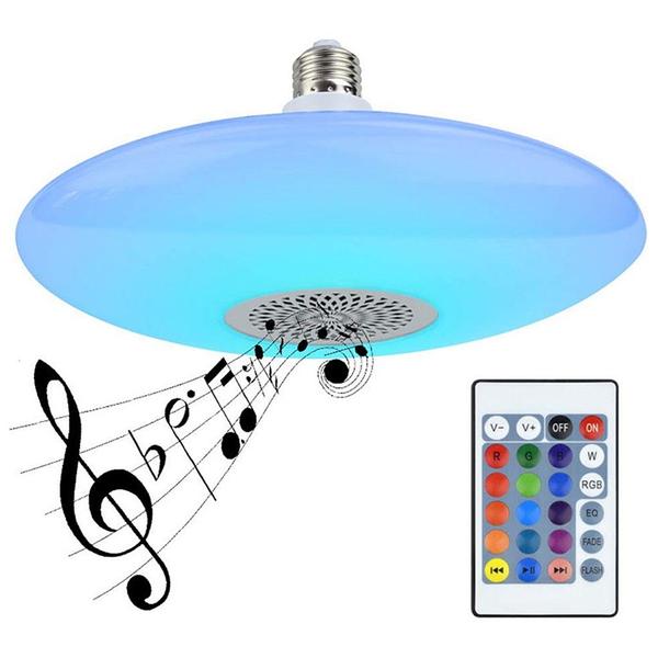 Imagem de Lampada Musical Ufo Light Led Rgb 48W Bluetooth Caixa De Som