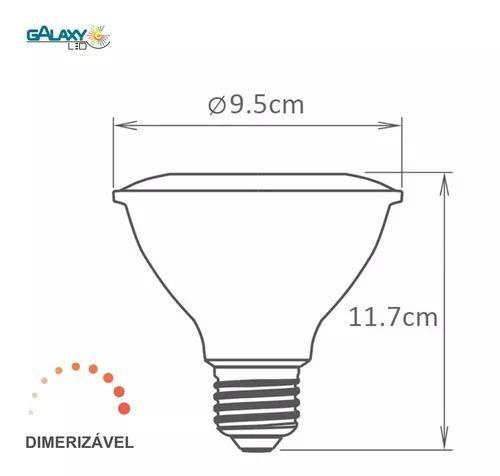 Imagem de Lâmpada Par30 Dimerizável E27 Led 9w 6500k 127v Galaxy