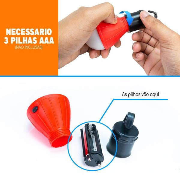 Imagem de Lampada Para Barraca De Acampamento Champing 3 Led