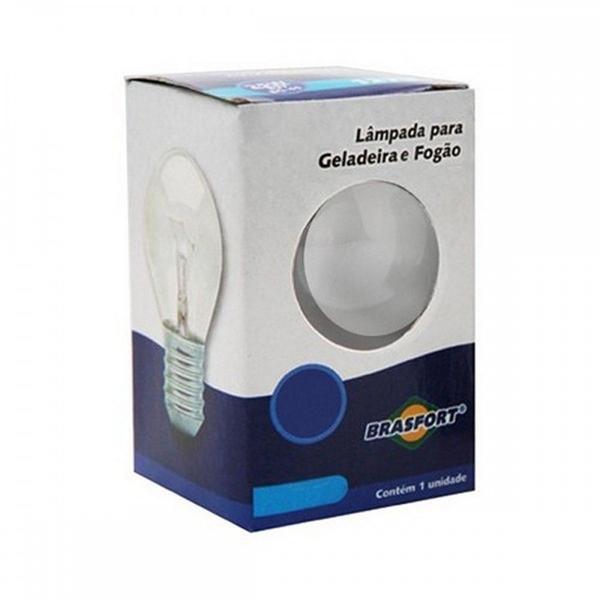 Imagem de Lampada Para Geladeira/Fogao/Lustre Brasfort 25Wx127V. Leitosa ./ Kit Com 10 Peças