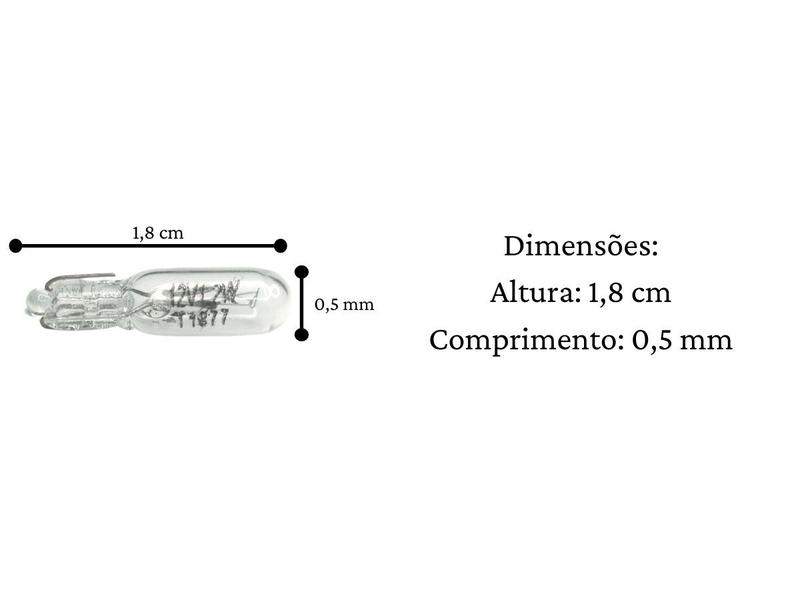 Imagem de Lâmpada pinguinho t5 halogena 1,2w 12 volts