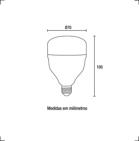 Imagem de Lâmpada PRO LED Alta potência 20W Blumenau Bivolt Luz Branca 6500K