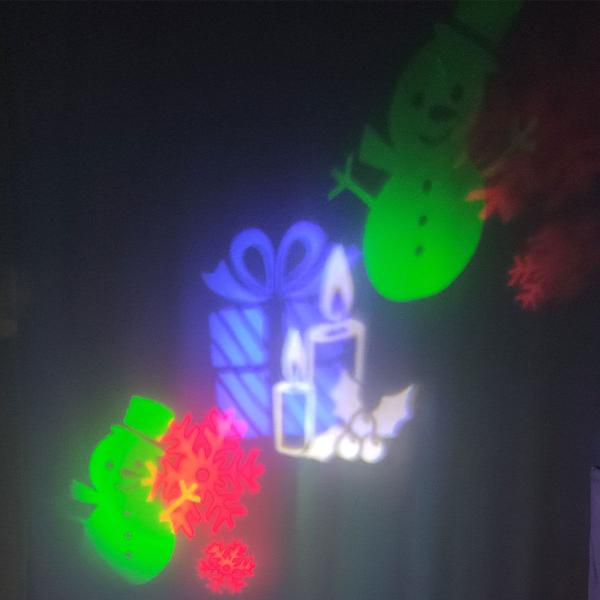 Imagem de Lampada Projetor Natal Natalino E27 LED Decoraçao Papai Noel Arvore de Natal Projeçao Fachada Casa Jardim Varanda Predio Reuniao Familia Festa Comemor