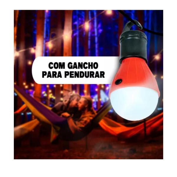 Imagem de Lâmpada Recarregável Camping Led Barraca Lanterna Emergência