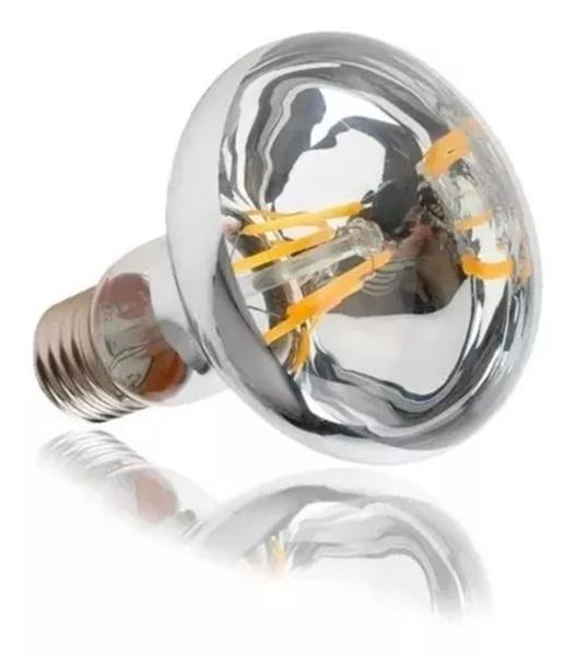 Lâmpada Refletora Espelhada Led 4w E27 4000k R63 Bivolt - Sadokin Imagem de Lâmpada Refletora Espelhada Led 4w E27 4000k R63 Bivolt