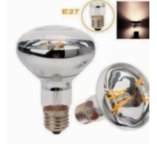 Lâmpada Refletora Espelhada Led 4w E27 4000k R63 Bivolt - Sadokin Imagem de Lâmpada Refletora Espelhada Led 4w E27 4000k R63 Bivolt