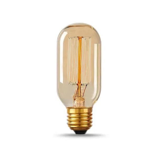 Lâmpada Retro Filamento Carbono T45 25W 2400K 5027 Galaxy Imagem de Lâmpada Retro Filamento Carbono T45 25W 2400K 5027 Galaxy