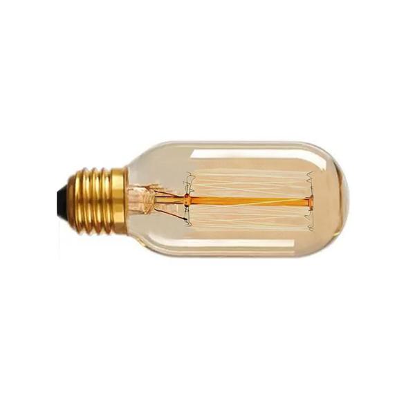 Lâmpada Retro Filamento Carbono T45 25W 2400K 5027 Galaxy Imagem de Lâmpada Retro Filamento Carbono T45 25W 2400K 5027 Galaxy