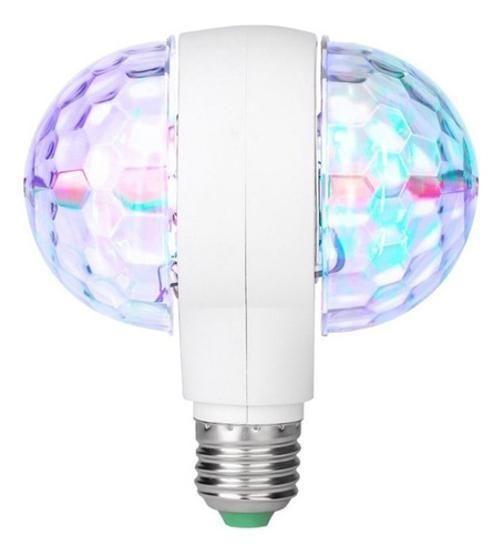 Imagem de Lâmpada Rgb Led Colorida Rotativa Bola Maluca Dupla Bivolt