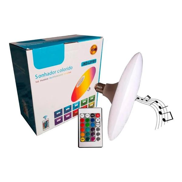 Imagem de Lâmpada Rgb Led Sonhador Colorido Musical Bluetooth Multi