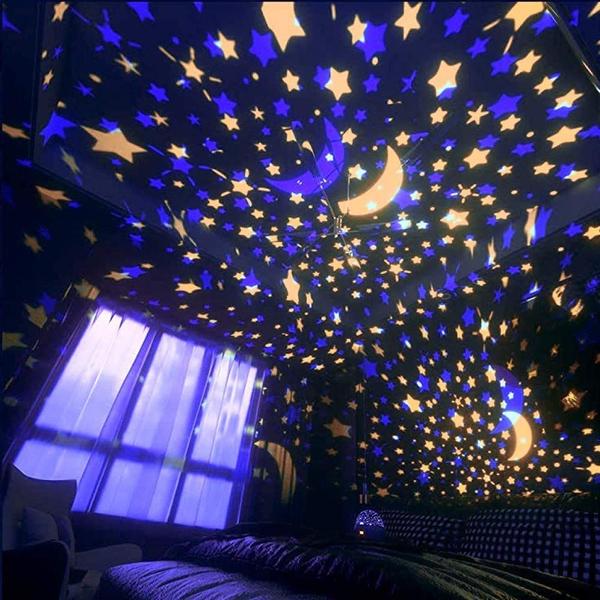 Lâmpada Sky Night + Projeção Rotativa + Temporizador - ANTEQI Imagem de Lâmpada Sky Night + Projeção Rotativa + Temporizador