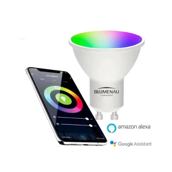 Imagem de Lâmpada Smart GU10 5W 380LM RGB + CCT WI-FI Blumenau - Blumenau Iluminação