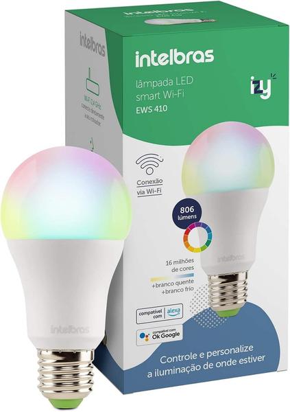 Imagem de Lâmpada Smart Wi-fi Rgb Led Alexa Google Intelbras Ews 410