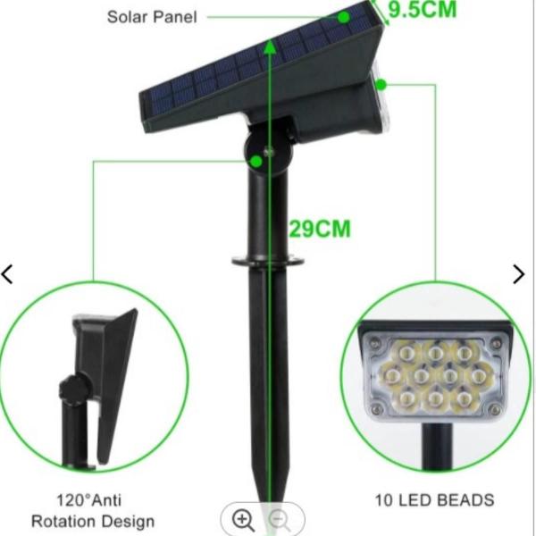 Imagem de Lampada Solar Jardim Led Externa 60W Led