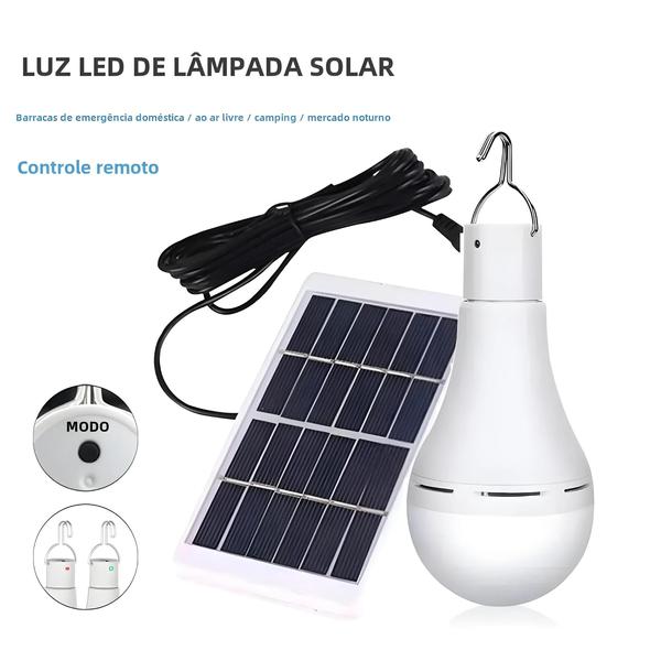 Imagem de Lâmpada Solar LED à Prova d'Água para Exterior - Portátil e Suspensa para Jardim