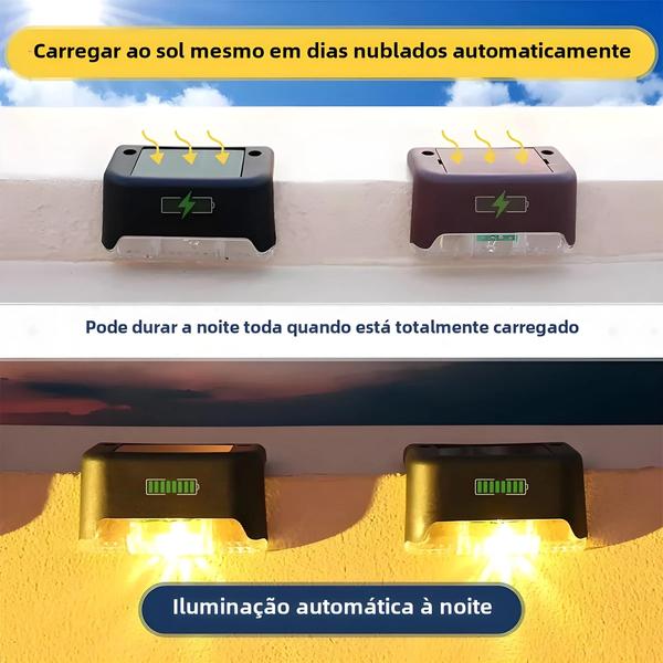 Imagem de Lâmpada Solar LED para Jardim - À Prova D'Água e com Luz Branca Quente