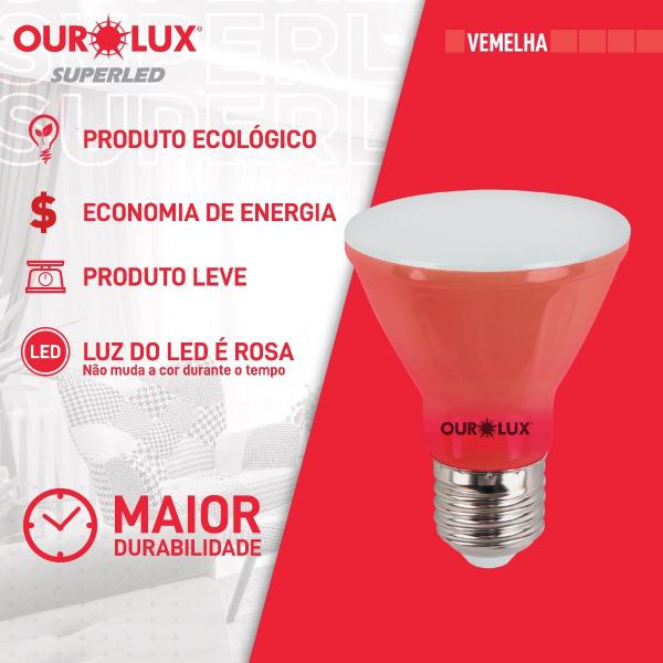 Imagem de Lâmpada Super Led Par20 6W Bivolt E27 Vermelha