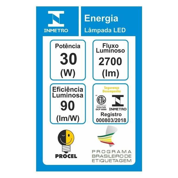 Imagem de Lâmpada Taschibra Led 30W Branca 25000H 6,5K 2400 Lúmens Bivolt