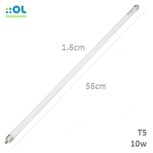 Imagem de Lâmpada Tubular Led 10w T5 4000k Branco Neutro G5 60cm