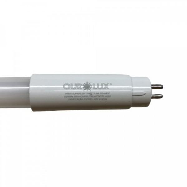 Imagem de Lampada tubular led t5 9w bivolt com driver 6500k ourolux