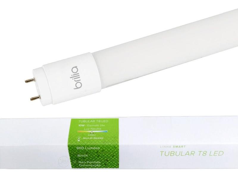 Imagem de Lâmpada Tubular Led T8 10W G13 Neutro 4000K 60Cm