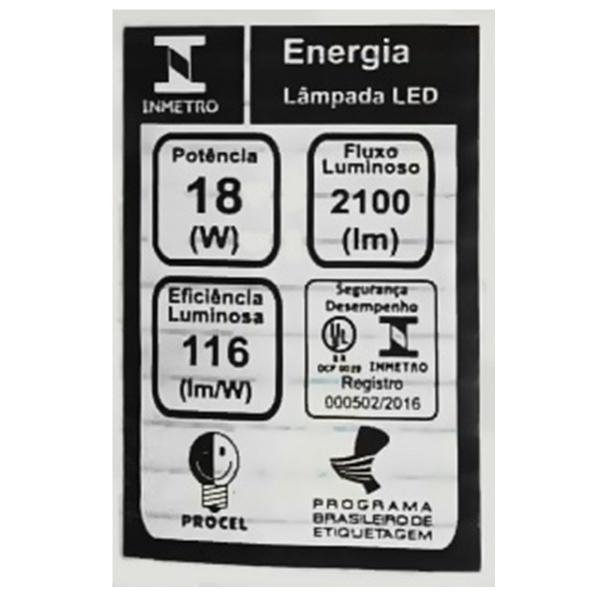 Imagem de Lâmpada Tubular Led T8 18w Frio 6000k 2100lm Policarbonato