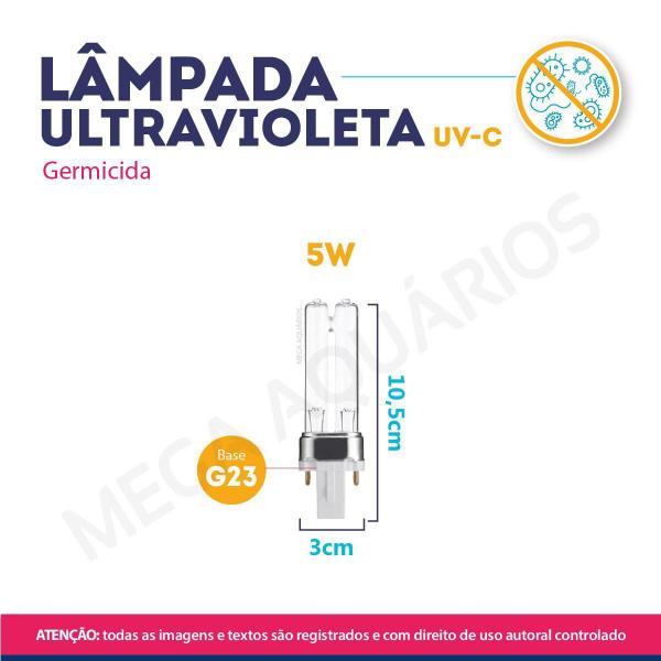 Imagem de Lâmpada Uv 5W Germicida Ultravioleta Pl 10,5Cm Fluorescente