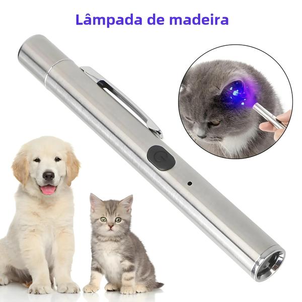 Imagem de Lâmpada UV de Madeira para Detecção de Fungos em Animais de Estimação - À Prova D'Água