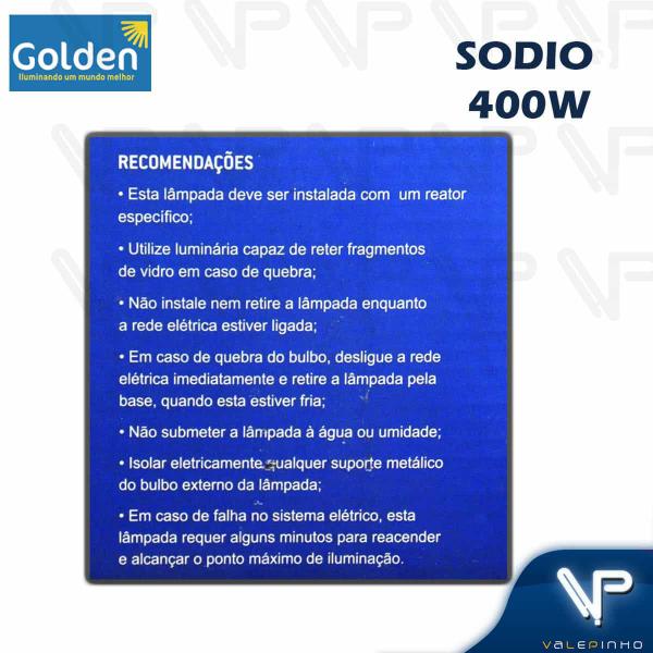 Imagem de Lâmpada vapor de sódio ovoide 400w 2000k(branco quente)e40 son-e