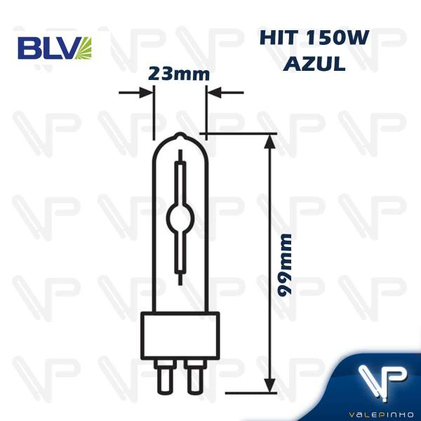 Imagem de Lâmpada vapor metálico 150w azul g12 kit6
