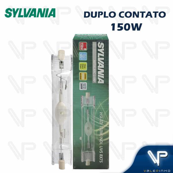 Imagem de Lâmpada vapor metálico duplo contato 150w 3000k(branco quente)rx7s hsi-td