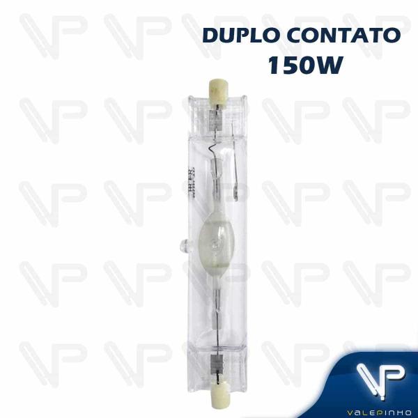 Imagem de Lâmpada vapor metálico duplo contato 150w 5000k(branco luz do dia)rx7s kit12