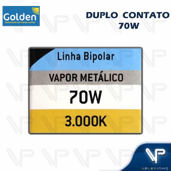 Imagem de Lâmpada vapor metálico duplo contato 70w 3000k(branco quente)rx7s 