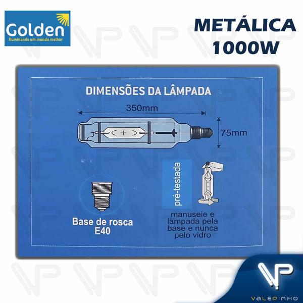 Imagem de Lâmpada vapor metálico tubular 1000w 4000k(branco neutro)e40 