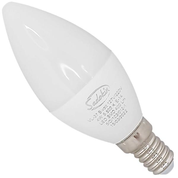 Imagem de Lâmpada Vela Led Lisa 4w E14 Bivolt Branco Frio Leitosa