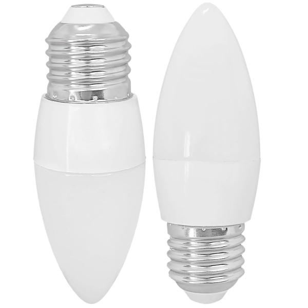 Imagem de Lâmpada Vela Led Lisa 4w E27 Bivolt Branco Frio Leitosa