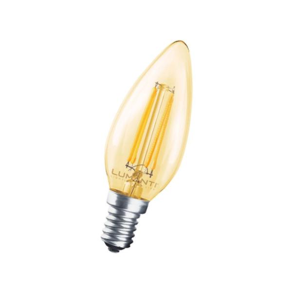 Imagem de Lâmpada Vintage Filamento Led Vela E14 4W 2400K 122V - Lumanti