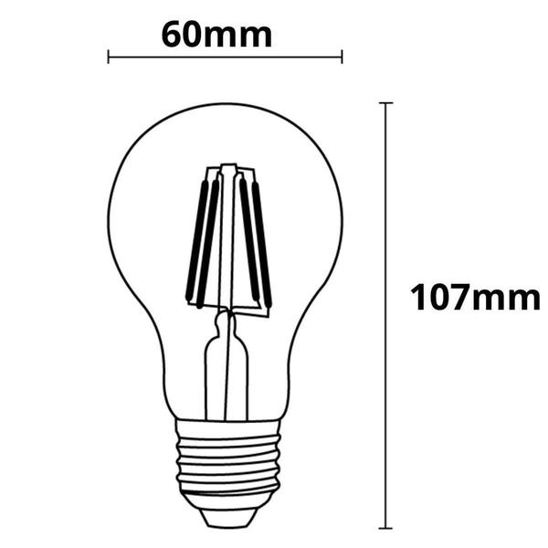 Imagem de Lâmpada Vintage Retro A60 Filamento Led Bivolt Blumenau Iluminação