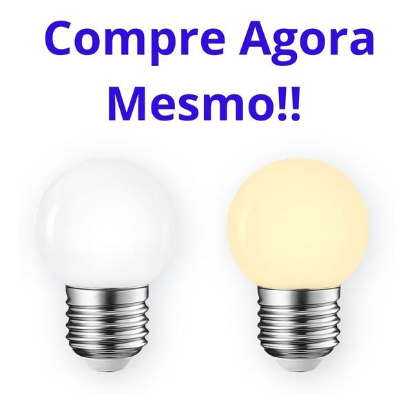 Imagem de Lâmpadas Bolinha 1w Led Branco Frio Ou Quente Kit Com 10 Uni