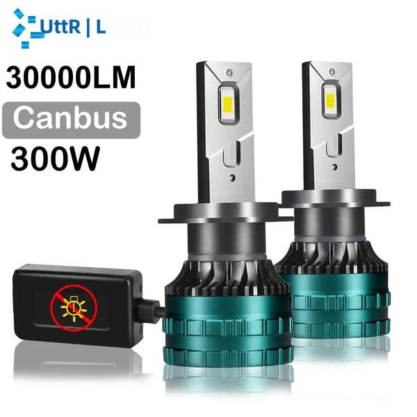 Imagem de Lâmpadas de Farol de Carro LED Canbus 6000K 300W - H4, H7, H8, H9, H11, 9005, 9006 e Neblina