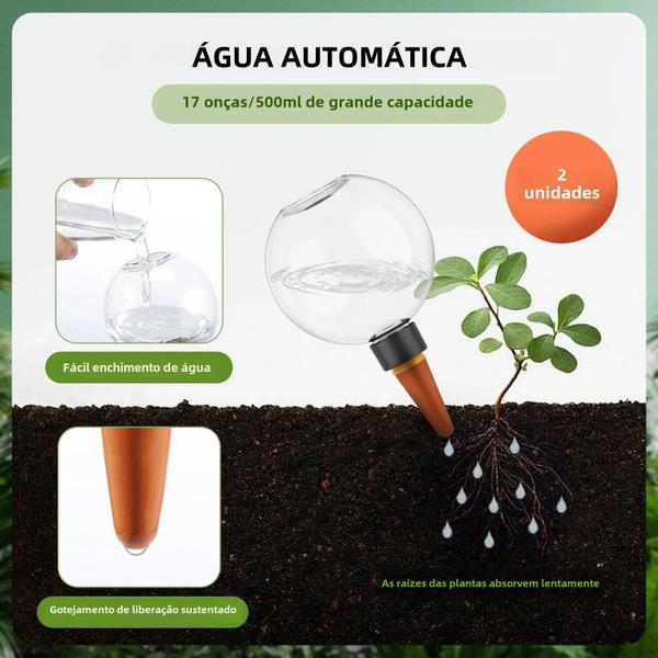 Imagem de Lâmpadas De Planta De Rega Automática 500ML 2 4 Unidades Conjunto Sistema De Irrigação Por