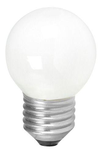 Imagem de Lâmpadas Incandescente Bolinha E27 15W 127V Leitosa Branco quente