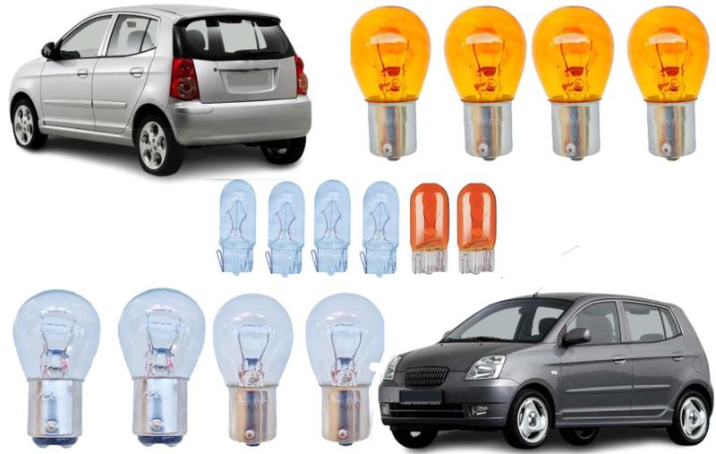 Imagem de Lampadas lanterna pisca ré freio giro kia picanto 2006 2015