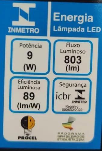 Imagem de Lâmpadas Led Bulbo 9w Luz Fria ( 6500k) Avant Bivolt ideal para ambiente interno