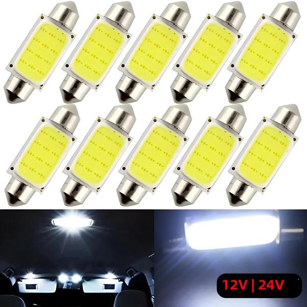 Imagem de Lâmpadas LED C5W Festoon 6500K - 10 Unidades (31mm, 36mm, 39mm, 41mm) - 12V/24V