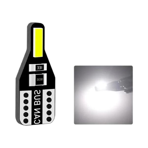 Imagem de Lâmpadas LED Canbus T10 W5W 194 168 7020 2SMD - 10 Peças - Branca - Para Interior de Carro