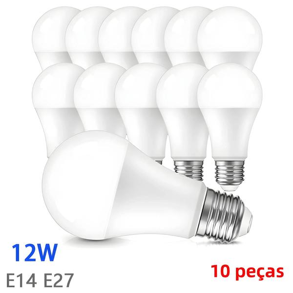 Imagem de Lâmpadas LED E27/E14 12W - 1200 Lumens (Equivalente a 120W) - Ultrabrilhantes para Sala