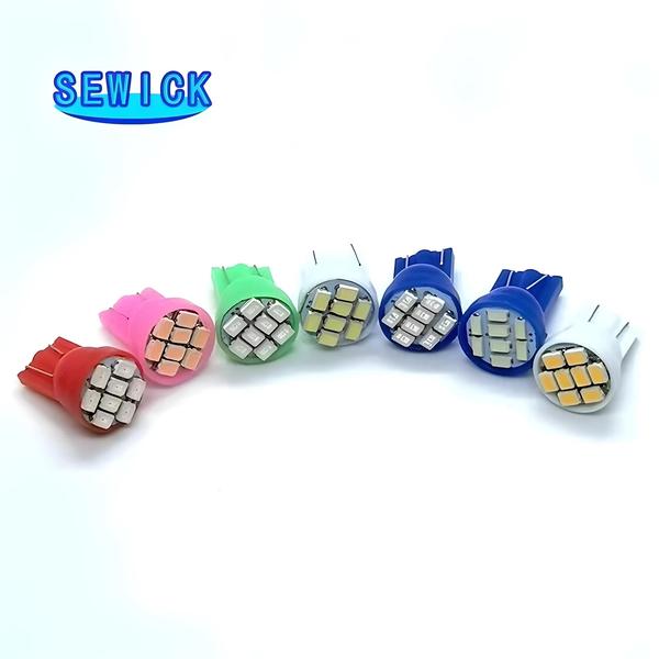 Imagem de Lâmpadas LED T10 (500 Peças) - 8 SMD - Cores Variadas (Branco, Vermelho, Azul, Verde, Amarelo)