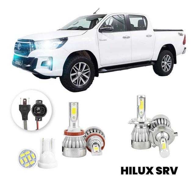 Lampadas Led Toyota Hilux Srv 2019 A 2020 H4 H11/h16 20000lm