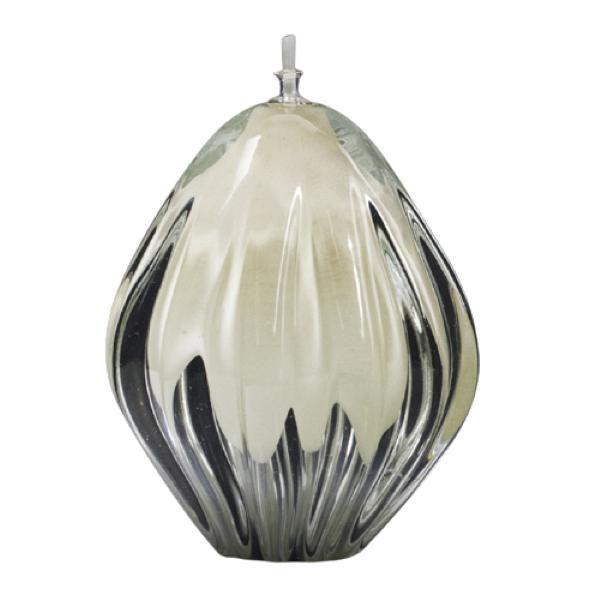 Imagem de Lamparina Em Cristal Murano Pérola São Marcos 12x9,5x9,5cm